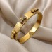Jellycode Bracelets Bracelets Stainless Steel Fashion Bow Bangle Bracelet with Rhinestones - Perfect Gift for Valentine's Day, Birthday, Holiday, Engagement, Wedding, and Anniversaries Jewelry