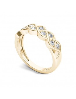 Storycity Jewelry rings Elegant Promise Ring Plated with 18K Gold and Set with Shining Synthetic Zirconium Engagement and Wedding Ring, Luxury Jewelry, Perfect Anniversary Gift for Women, Engagement Ring for Women