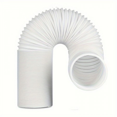 Chicat Flexible tubes of plastic Portable Air Conditioner Exhaust Hose - 5.1/5.9" Diameter Anti-Clockwise Threaded AC Vent Replacement Tube in Durable Plastic Material - Fits Europe and America Standard Connectors