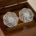 Chicstar Ear studs A Pair Of Elegant And Luxurious Earrings For Ladies, Exquisitely Embedded With Sparkling Zirconia Flower-shaped Earrings, Perfect For Weddings, Engagements, Banquets, And Valentine's Day Gifts