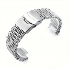Skykey Watch straps Stainless Steel Mesh Watch Band for SEIKO 22mm, Fit with Secure Folding Clasp, Casual Style, Durable Replacement Strap Accessory