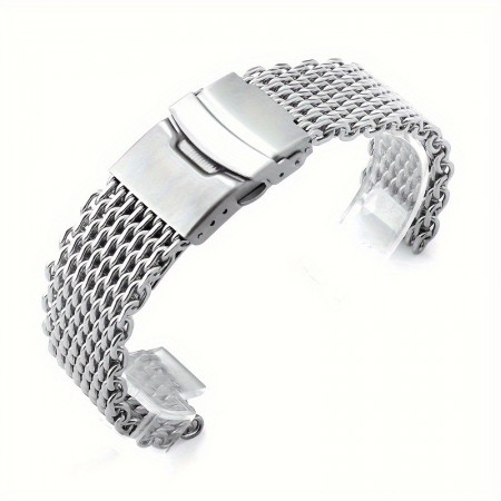 Skykey Watch straps Stainless Steel Mesh Watch Band for SEIKO 22mm, Fit with Secure Folding Clasp, Casual Style, Durable Replacement Strap Accessory