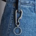 Skykey Key rings Titanium Men's Bottle Opener Key Chain Carabiner With Car Key Ring For Unisex 2pcs