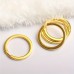 Chicstar Key rings  Simple Style Stainless Steel Key Rings, DIY Metal KeychainsBackpack Pendant Accessories 10pcs