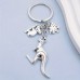 coral elf Key rings  Souvenir Keychain Gift Set, Cute Zinc Alloy Animal Charms with Koala, Kangaroo, and Sheep - Single Piece, Decorative Ring Buckle Keychain for Birthday Festival, Alloy Material Metal KeychainsBackpack Pendant Accessories