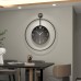 Koala bear Clocks Nordic Style Wall Clock, 50cm Large Metal Clock with Battery Power, Artistic Decor for Living Room, Bedroom, Office