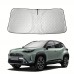 Antiqueast Automotive windshield shade screens Thick Windshield Sunshade for Toyota for Yaris Foldable Car Windshield Cover for Front Window to Reflect Sunlight And Heat