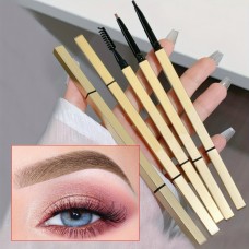 Koalafairy Cosmetic pencils Waterproof Long-Lasting Dual-Ended Eyebrow Pencil - Universal for All Skin Types, Easy Glide Brow Pencil with 6 Shades Options, 6PCS