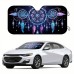 Parktiger Automotive windshield shade screens 144.78cm X 69.85cm Dream Catcher Car Windshield Sun Shade With 4 Free Suction Cups Car Sunshade Keep Vehicle Cool UV Sun And Heat Reflector Fit For SUV Trucks
