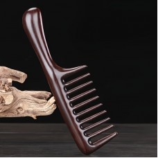 coral baby Combs Sandalwood Wide-Tooth Hair Comb - Anti-Static Wooden Bristle Scalp Massage Brush for All Hair Types, Ideal for Long and Curly Hair, Untangling and Styling