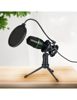 Cloud Ants Microphones High-Quality Wired Microphone for Live Streaming, Noise Reduction, and Video Conferencing - 3.5mm Plug, Ideal for Gaming & Karaoke, Black