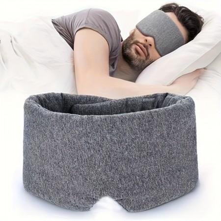 Berrycat Sleep masks Full Coverage Modal Sleep Eye Mask - Unisex Adult Soothing Cotton Nap & Travel Blindfold, Breathable, Latex-Free, All Skin Types, Unscented, Adjustable Comfort Fit