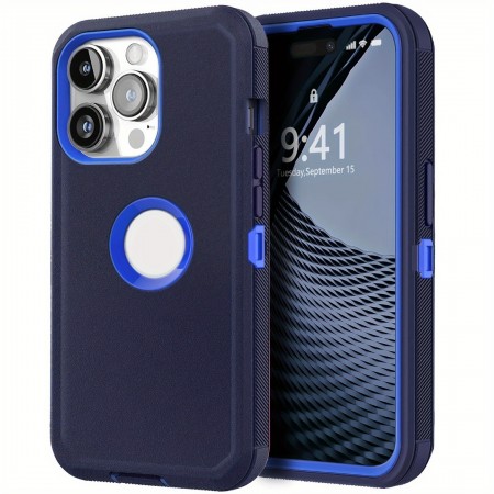 Squirrel cat Cell phone cases Protective Case Compatible With for iPhone 14 Pro Max Heavy Duty Shockproof Rugged 3-Layers Phone Cover Blue