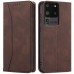 Cloud Pomelo Covers for smartphones Protective Case Compatible With for Samsung S20 5G Heavy Duty Shockproof Rugged Faux Leather Magnetic Flip Card Holders Kickstand Phone Cover Dark Brown Coffee