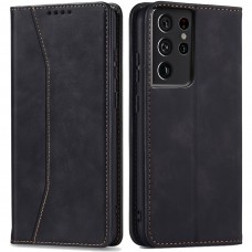 Wild snake Covers for smartphones Protective Case Compatible With for Samsung Galaxy S21 Ultra 5G Heavy Duty Shockproof Rugged Faux Leather Magnetic Flip Card Holders Kickstand Phone Cover Black