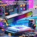 Squirrel cat Wireless speakers HiFi Stereo Wireless Bar Speaker with RGB Lights, USB Rechargeable Wireless Speakers for PCs, Desktop Audio System with Push Button Controls, Built-in Active Subwoofer for Home Office and Gaming, Fashion Wireless speaker