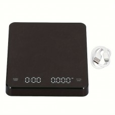 Sharkite Scales 3000g/0.1g High Precision Digital Espresso Coffee Scale with Mini Smart Timer, USB, and Kitchen Gadgets for Men and Women