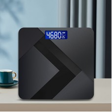 Light tree Scales Black Smart Home Scale with Large Display - High Precision, Weighs Up to 212.28 KG, Modern Geometric Design, Battery-Operated (AAA) - Ideal for Bathroom Decor & Function