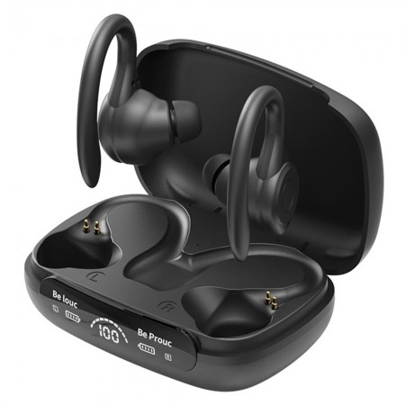 Holidaydeer Headphones 160Hrs Playtime with Charging Case Wireless Earbuds Headphones LED Diaplay eatproof Noise Canceling Over Earphone Christmas, Festival, New Year's Gift