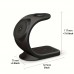 catdove 3-in-1 Magnetic Charging Station - 15W Wireless Dock for iPhone (16/15/14/13/12), for Airpods & for iWatch Series, Efficient Multi-Device Fast Charge, Hassle-Free Setup with Desktop Stand, Stylish Design for Any Decor