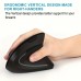 Light tree Computer mouse 2.4GHz Wireless Vertical Mouse - Right Hand Fifth Generation Optical Mice with 6 Buttons for Laptop PC Computer Desktop