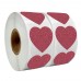 Maxwhale Stickers Sparkling Red Heart Stickers, Self-Adhesive Glitter Labels for Valentine's Day Cards, Envelopes & Birthday Party Decorations 2pcs