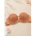QUEENGOOSE bras Elegant Strapless Push-Up Bra for Women - Comfortable Underwire Support, Breathable Lace Jacquard Design with Keyhole Detail, Non-Padded, Hand Washable - M SIZE