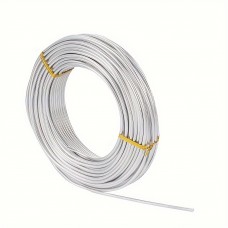 Ourcity Wire Aluminum Wire for Jewelry Making - 25m (82Ft) Long, 3mm Round, Bendable, DIY Crafting Accessory for Beading Cords, Threads, and Creative Projects - High-Quality, Versatile, and Easy to Use