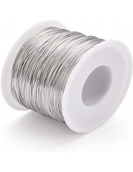 SUNDEER Wire1 Roll - 160m x 0.5mm Flexible 304 Stainless Steel Beading Wire, Tiger Tail Single Strand - Ideal for Jewelry Making & Crafts, Corrosion-Resistant, Easy to Use, Bead Threading|Coiled Wire Design