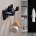 Eveagle Towel hooks of metal 5PCS Bath Towel Hooks Matte Black, Stainless Steel Robe Coat and Clothes Hook, Heavy Duty Wall Hook for Bathroom & Kitchen, Modern Square Style Wall Mounted (Black) Eveagle Towel hooks of metal 5PCS Bath Towel Hooks Matte Black, Stainless Steel Robe Coat and Clothes Hook, Heavy Duty Wall Hook for Bathroom & Kitchen, Modern Square Style Wall Mounted (Black)