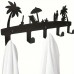 HISHARK Towel Metal Wall Mounted Towel Rack, Household Towel Coat Key Hook Holder, Bedroom Bathroom Living Room Hanger, Rustproof Waterproof Rack Hook, Swimming Pool Towel Rack, Outdoor Towel Rack