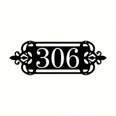 Dayland Metal house numbers Personalized Metal Address Sign - Custom House Number & Street Plaque, Perfect for Outdoor Decor, Housewarming Gift, 25.07x8.92 cm