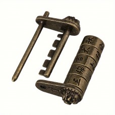 Dayland Metal locks 2pcs Vintage Floral & Bird Design Zinc Alloy Combination Lock Set - Antique Brass Finish with Intricate Engravings, Ideal for Jewelry Boxes & Collectible Decorations, Vintage Jewelry
