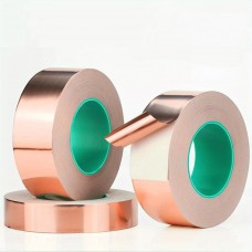 Intree lectrical tape 3 rolls Conductive Copper Tape, Foil Adhesive Tape, High Shielding Double Sided Conductive Copper Tape for EMI Shielding, Electrical Repair, RFI Signal Blocking, Solder Paper Circuit