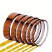 Ourlife Electrical insulating tape 6pcs High-Temperature Resistant Tape, 0.4/0.6/0.8/1/1.2/2cm x 10m Polyimide Film - Ideal for Electronic Insulation, 3D Printing, Sublimation & Welding