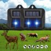 Livearth Dog repellents Blue Light Waterproof Solar Animal Repeller Predator LED  For Wolf Coyote Fox Skunk Raccoon Rabbit Cat Dog Deer Repellent Outdoor For Garden, Yard, Farm, Chicken Coop