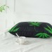 Mangobaby Pillows Green Leaf Pattern Pillow, Standard Style, Polyester Cover and Fill, Zipper Closure, Machine Washable, All-Season Multipurpose Decorative Throw Pillow for Bed 2pcs