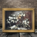 Technologywhale Picture Frames 29.97x39.88cm, Floral Still Life Artwork, Ornate Photo Frame with Glass Front, Ribbon Flower Design, Tabletop & Wall Hanging, Home Wall Decor, Gift Idea for Living Room