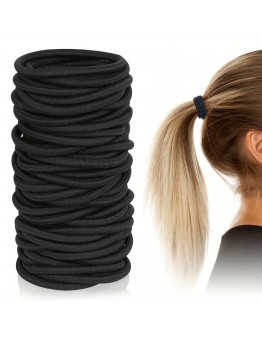 Smileland Hair ties Solid Color Elastic Hair Ties - Non Slip Ponytail Holders for Trendy Hair Styling - Daily Use - Simple and Stylish 80pcs