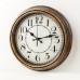 Arcabelf Clocks Vintage Bronze 29.97cm Silent Wall Clock - Rustic Decorative, Non-Ticking, Battery Operated for Kitchen, Living Room, Home Office