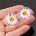 Smileland Buttons White Daisy Resin Buttons - Suitable for Cuffs, Shirts, Skirts, Etc. - 20mm Size 30pcs
