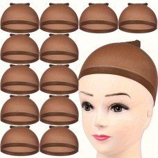 Smileland Wig caps Stretchy Nylon Wig Caps for Women - Elastic, Comfortable Fit 12pcs 