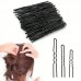 Prettygulf Bobby pins Exquisite U-Shaped Hair Pins Collection - Durable Metal Hair Accessories for Wedding, Bun Styling, and Updo's - Long-Lasting, Easy to Use, and Versatile Hair Pins for All Hair Types 50pcs