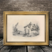 Niceant Picture Frames Vintage Golden Frame Canvas Frame Sketch Wall Art - Landscape Sketch - 29.97X39.88cm - Other Material for Living Room Home Walls Decoration