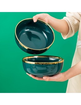 Starearth Bowls Luxury Ceramic Soup Bowls: 2 Pieces, 7.6 inches, Microwave Safe, Perfect for Italian Pasta - Home Kitchen Essentials