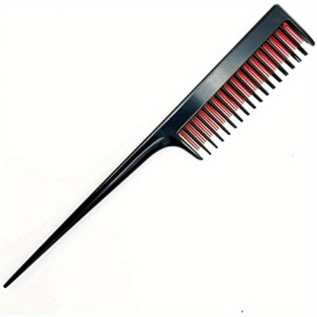 Starearth Combs Teasing Comb, Triple Hair Teasing Comb, Durable Rat Tail Comb For Fine Hair, Tease Comb With Rat Tail For Hair Styling Backcombing Parting