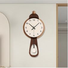 Biasea Clocks Fantasy Themed Acrylic Wall Clock, Silent Quartz Movement, Irregular Shape with Arched Crown, Mirror Finish, Digital Display, Auto-Off Chime, with 2 AA Batteries (Not Included) for Living Room, Kitchen, Home, Bathroom, Bedroom Decor