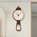 Biasea Clocks Fantasy Themed Acrylic Wall Clock, Silent Quartz Movement, Irregular Shape with Arched Crown, Mirror Finish, Digital Display, Auto-Off Chime, with 2 AA Batteries (Not Included) for Living Room, Kitchen, Home, Bathroom, Bedroom Decor
