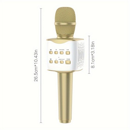 Barledear Microphones Portable Karaoke Speaker & Microphone All-in-One - Supports Wireless Dual Female Mic, USB Type-C Rechargeable, Enhanced Bass