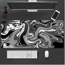 Eggeagle Desk mats Extra-Large Twisted Grey Gaming Mouse Pad - Thick Non-Slip Waterproof Rubber Desk Mat with Precision Edging for Gamers and Office Use, Oblong Non-Slip Material Mousepad with Thermal Insulation Features 30*80